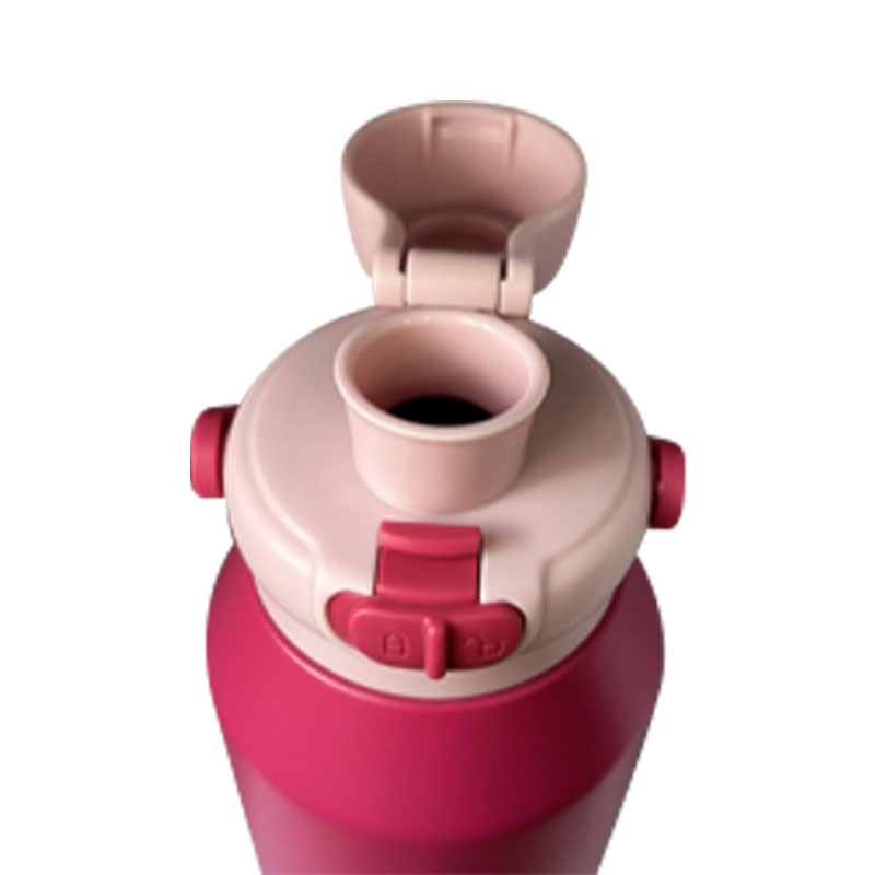 Спортивная бутылка с откидной крышкой и широким горлышком